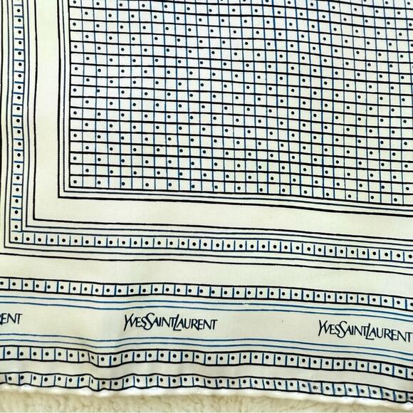 NEW!!! Yves Saint Laurent silk square scarf Authentic - Picture 2 of 5